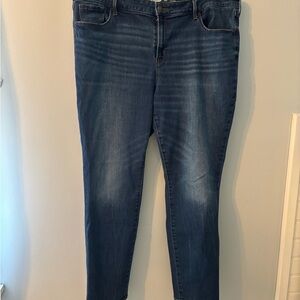 434J Old Navy Women's Dark Blue Skinny Jeans